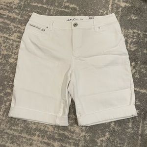 INC Curvy Bermuda Denim Shorts